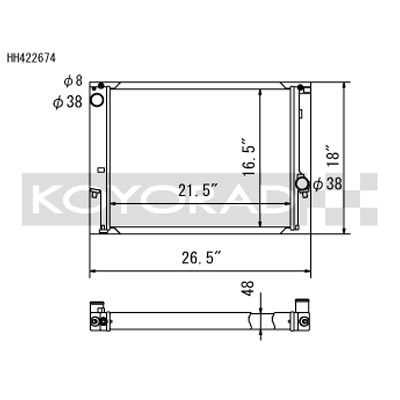 Koyo 88-99 BMW 3-Series inc. E36 M3 (MT / 6 Cyl. ONLY) Radiator