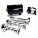 Kleinn Triple Chrome Horn Kit w/150 PSI Waterproof 3.0 gal Air Tank-1