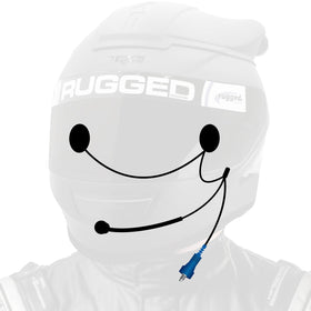 Rugged Radios OFFROAD Wired Helmet Kit with Alpha Audio Speakers & Mic