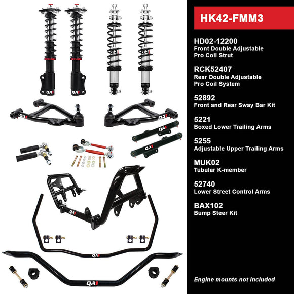HK42-FMM3 Level 2 Full Vehicle Handling Kit, 90-93 Mustang, W/ Shocks
