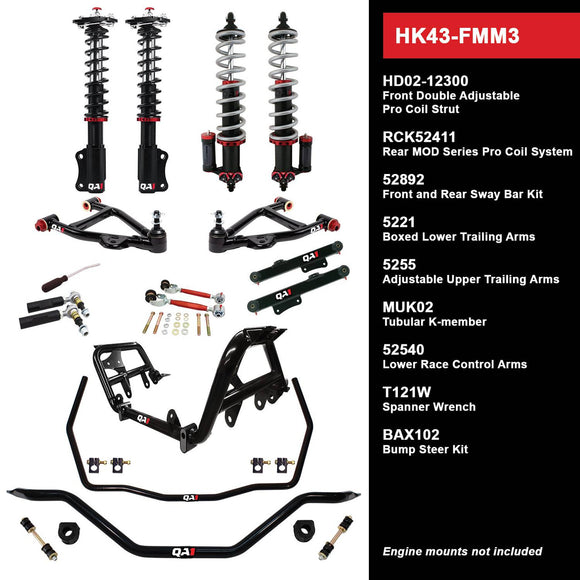 HK43-FMM3 Level 3 Full Vehicle Handling Kit, 90-93 Mustang, W/ Shocks