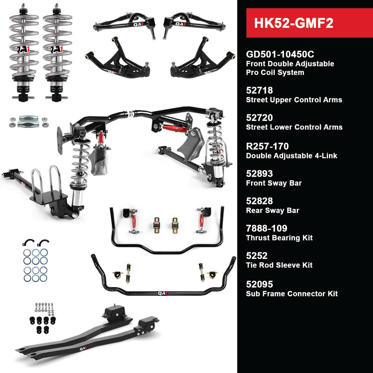 HK52-GMF2 Level 2 Handling Kit, 75-81 GM F Body