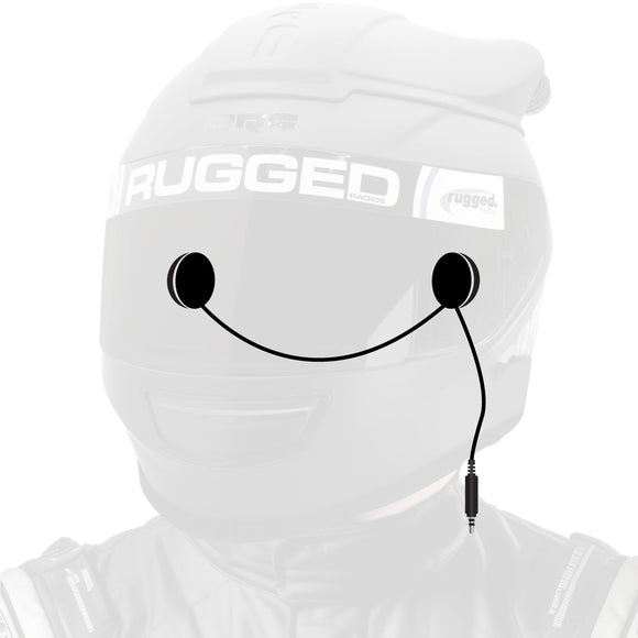 Rugged Radios In-Helmet Speakers with 3.5mm Plug Mono / Standard