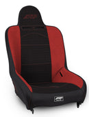 PRP Premier High Back Suspension Seat (Two Neck Slots) - Black/Red-1