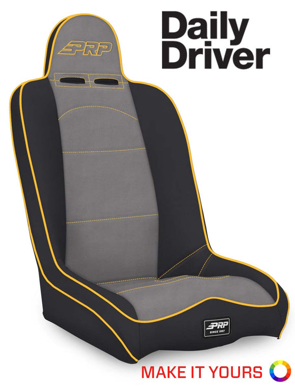 PRP Daily Driver High Back 2In. Extra Tall Suspension Seat