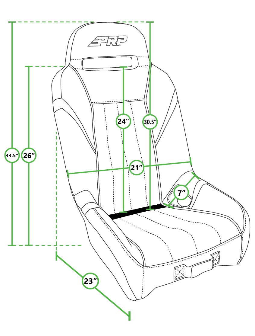 PRP Yamaha YXZ GT/S.E. Suspension Seat