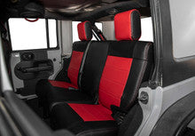 PRP 11-12 Jeep Wrangler JK Front Seat Covers/2 door or 4 door (Pair) - Black/Red