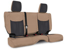 PRP 13-18 Jeep Wrangler JKU Rear Seat Cover/4 door - Black/Tan-1