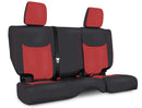 PRP 13-18 Jeep Wrangler JK Rear Seat Cover/2 door - Black/Red-1