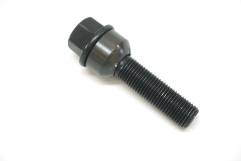 H&R Black Wheel Bolt For Porsche, 14X1.5, 63mm Length