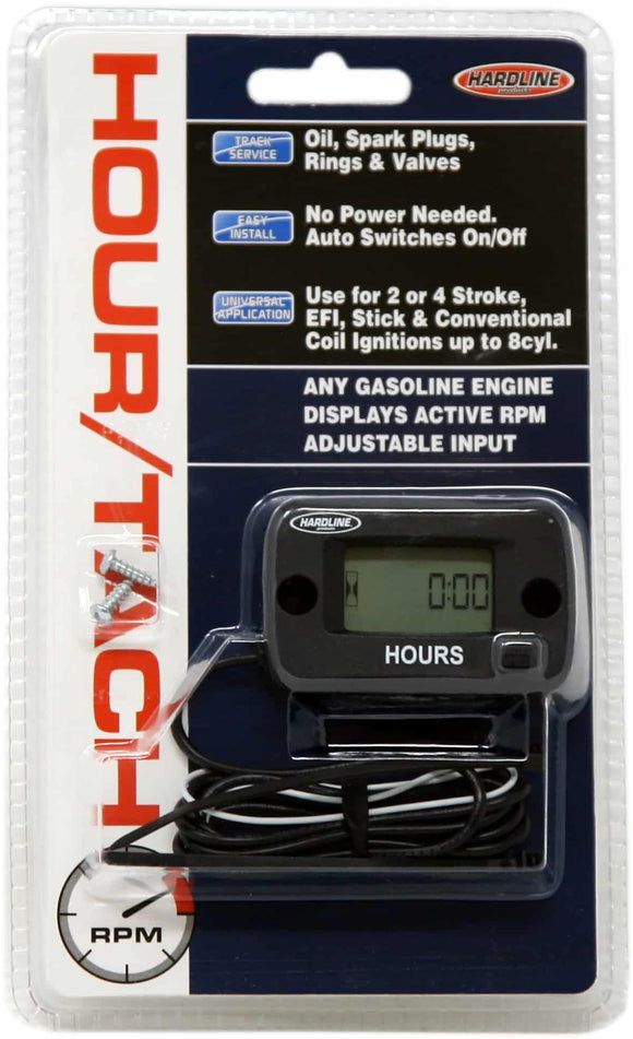 Hardline Hour Tachometer Meter Up To 8 Cylinders