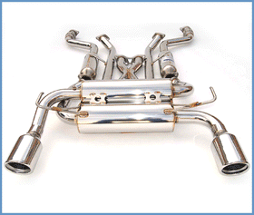 Invidia 03-06 Infiniti G35 Coupe Gemini Rolled Stainless Steel Tip Cat-back Exhaust - 0