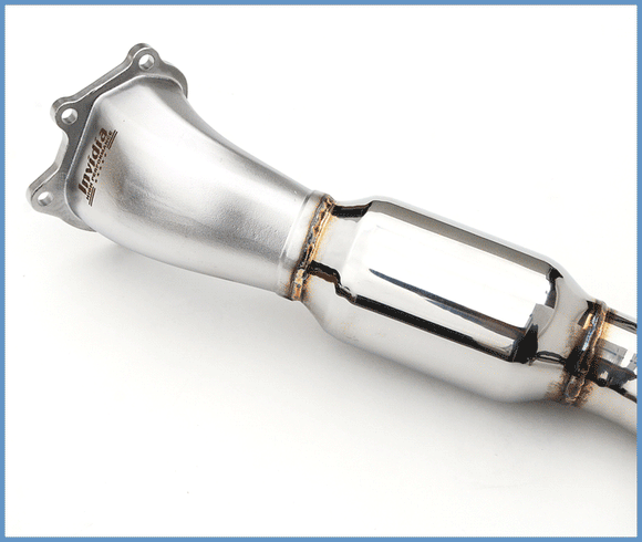 Invidia 02-07 WRX/STi Polished Divorced Waste Gate Downpipe with High Flow Cat
