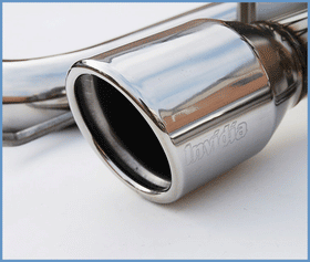 Invidia 06+ Civic Si 2dr ONLY Q300 Rolled Stainless Steel Tip Exhaust - 0