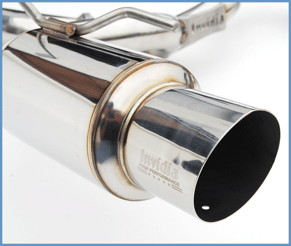 Invidia 08-11 STi Hatch / 11 WRX Hatch Dual N1 Single Layer SS Tipped Cat-back Exhaust