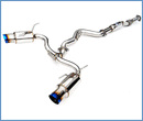 Invidia 08-11 STi Hatch / 11 WRX Hatch Dual N1 Single Layer Titanium Tipped Cat-back Exhaust-1