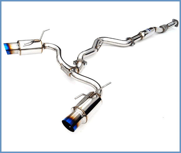 Invidia 08-11 STi Hatch / 11 WRX Hatch Dual N1 Single Layer Titanium Tipped Cat-back Exhaust