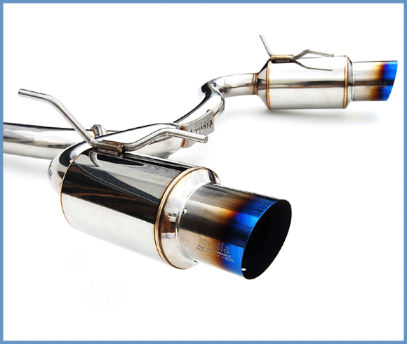 Invidia 08-11 STi Hatch / 11 WRX Hatch Dual N1 Single Layer Titanium Tipped Cat-back Exhaust