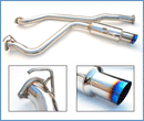 Invidia 08-09 WRX Sedan 76mm (101mm tip) RACING Titanium Tip Cat-back Exhaust-1