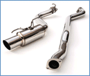 Invidia 08+ WRX Hatch / 08 STi 76mm RACING Titanium Tip Cat-back Exhaust-1