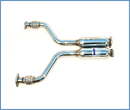 Invidia 09+ FX35 2/4WD Gemini Single Layer Titanium Tip Cat-back Exhaust-2