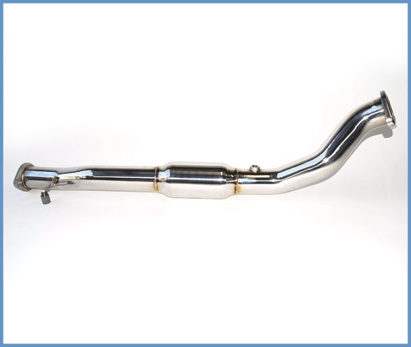 Invidia 08-15 Mitsubishi Evolution X High Flow Cat Downpipe & Test Pipe (One Piece)