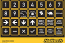 Haltech CAN Keypad Label Set-4