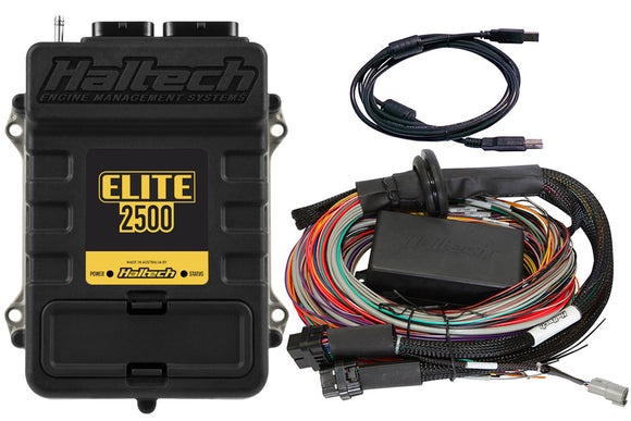 Haltech Elite 2500 16ft Premium Universal Wire-In Harness ECU Kit