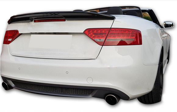 Carbon Fiber Ducktail Spoiler for Audi B8.5 S5 A5 Cabriolet Convertible 2-Door 10-16