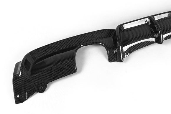 Carbon Fiber Rear Diffuser for BMW 325i 320i 328i 335i 2012-2017 (dual exhaust pipes, dual outlet)