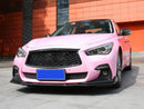 Carbon Fiber 3PC Front Lip V2 for Infiniti Q50 Sport 2018-2019-3