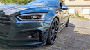 Carbon Fiber Front Canards Fins for Audi B9 S5 A5 SLINE 2017 2018-4