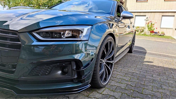 Carbon Fiber Front Canards Fins for Audi B9 S5 A5 SLINE 2017 2018