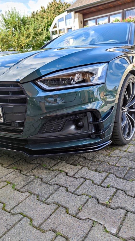 Carbon Fiber Front Canards Fins for Audi B9 S5 A5 SLINE 2017 2018