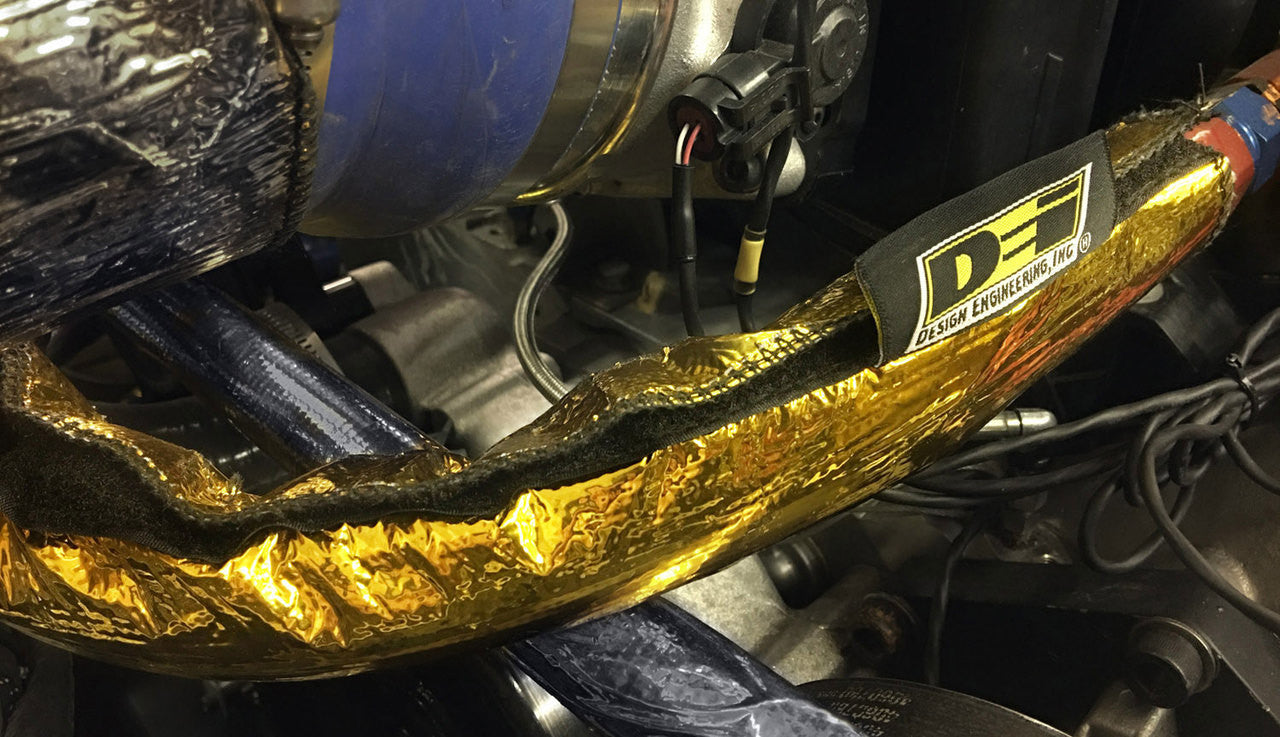 DEI Heat Shroud 1/2in to 1-1/4in I.D. x 3ft - Gold - 0