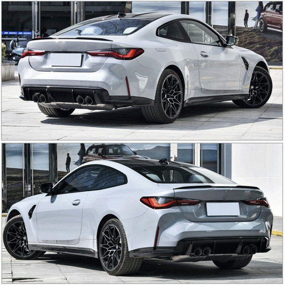 Dry Carbon Fiber Rear Bumper Canards BMW G82 M4 Coupe 2021-23