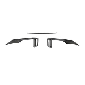 Dry Carbon Fiber Front Bumper Trims for AUDI RS3 2017-2019 - 0