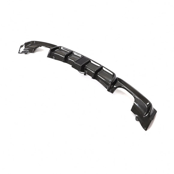 Carbon Fiber Rear Diffuser with 3rd Brake Light V2 for BMW F30 320i 328i 330i M Sport 2013-2018