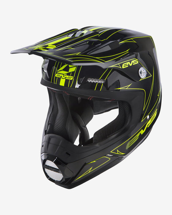 EVS T5 Pinner Helmet Black/Hivis Yellow - 2XL
