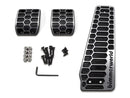 BimmerWorld Billet Hex Pedals - Manual Transmission (3 Piece), Black 2-Tone-1