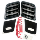 2018-2023 MUSTANG HOOD HEAT EXTRACTORS - GLOSS BLACK-1