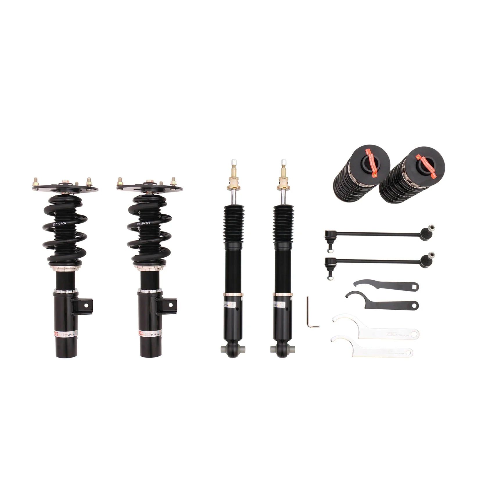 BC Racing BR-Series Coilover System 12-18 BMW 3-Series F30 (AWD) (3-Bolt Top Mounts)
