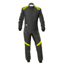 OMP FIRST EVO OVERALL my2025 FIA 8856-2018/SFI ANTHRACITE / FLUO YELLOW SZ 58-1