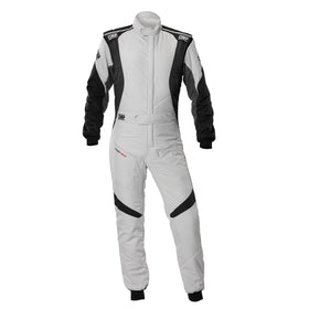 OMP FIRST EVO OVERALL my2025 FIA 8856-2018/SFI GRAY / BLACK SZ 50