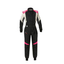 OMP FIRST EVO ELLE OVERALL my2025 FIA 8856-2018/SFI BLACK / FUCHSIA SZ 42-1