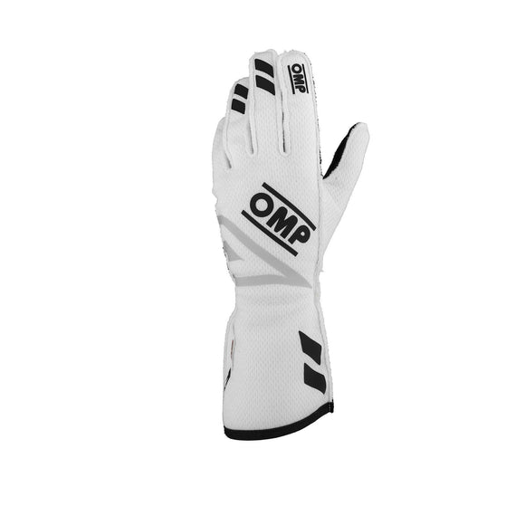 OMP ONE EVO FX GLOVES FIA 8856-2018 WHITE SIZE L