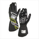 OMP ONE-S GLOVES my2025 FIA 8856-2018 ANTHRACITE / FLUO YELLOW SZ XS-1