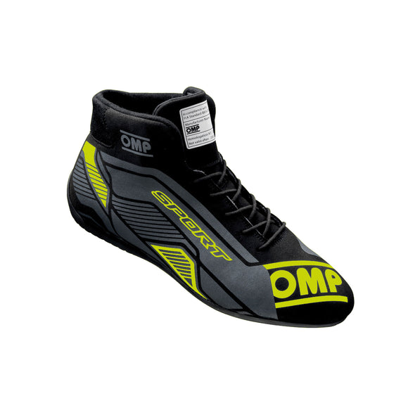 OMP SPORT SHOES FIA 8856-2018 BLACK / FLUO YELLOW SZ 47
