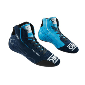 OMP TECNICA SHOES my2025 FIA 8856-2018 NAVY BLUE / CYAN SZ 47