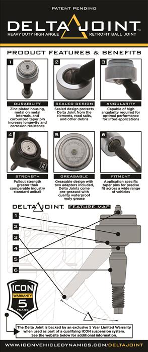 07-UP FJ/03-UP 4RNR/08-UP LC 200 DELTA JOINT KIT